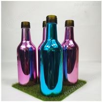 UV电镀玻璃瓶 气泡酒 洋酒电镀酒瓶