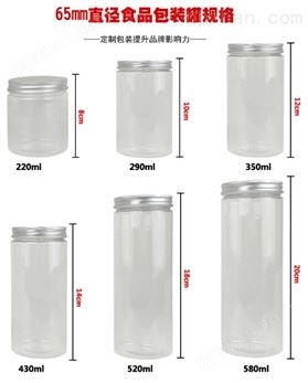励升塑料包装瓶食品密封瓶